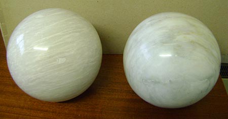 Marble spheres