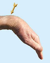 'Back-of-wrist' tapping point
