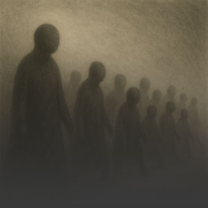 The hell procession: troupe 2 — the robed figures