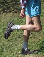 One-Legged Balancer — backward swing